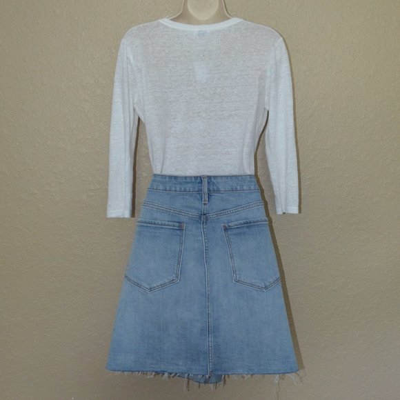 Sz 12 Old Navy High-Waisted Button-Fly Denim Skirt - Picture 7 of 10